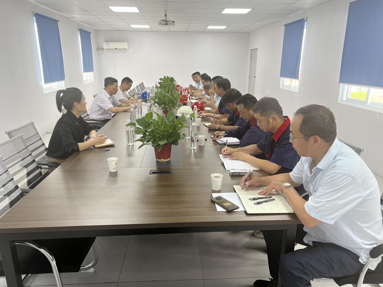 集团公司总经理丁士启到铜基新材料项目调研指导工作