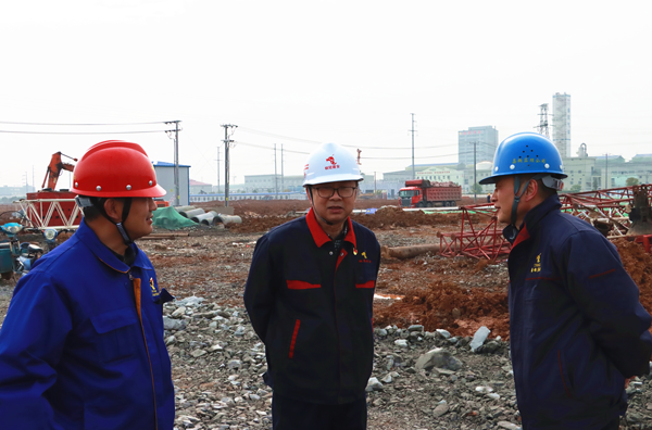 公司党委书记王伍升到铜基新材料项目检查指导工作 公司党委书记王伍升到铜基新材料项目检查指导工作